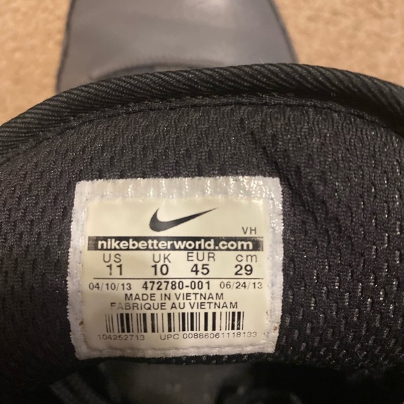 Nike Boots/dark grey/size 11 men’s - Picture 4 of 5